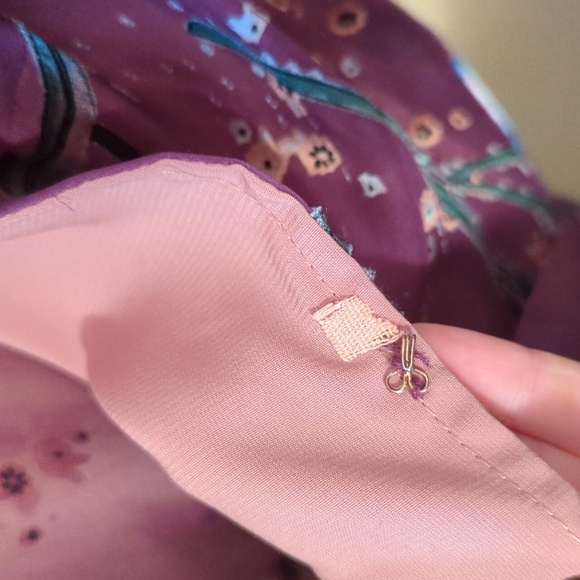 For Love and Lemons Cleo Floral Maxi dress in Violet size M - Picture 6 of 8